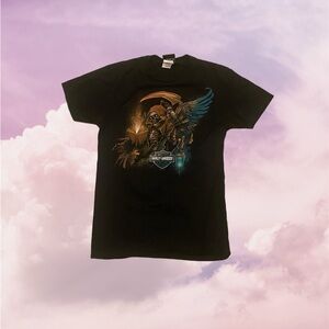 Small Harley Davidson Times Up Reaper Crew-Neck Short Sleeve T-Shirt